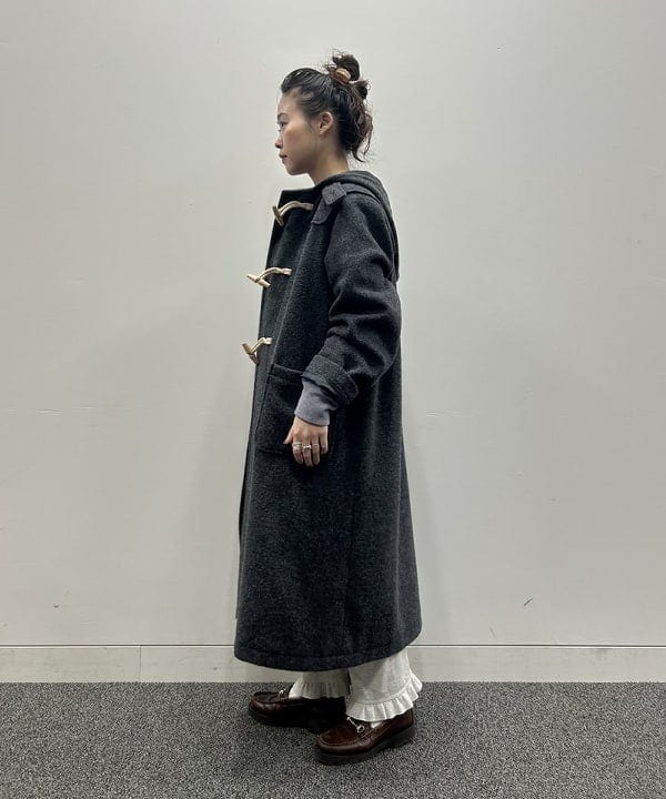 清水 彩乃さんの「BEAMS WOMEN｜モッサー ロング ダッフルコート 25FW」を使ったコーディネート