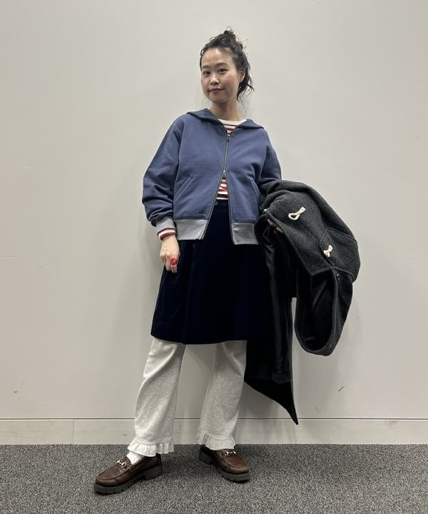 清水 彩乃さんの「BEAMS WOMEN｜モッサー ロング ダッフルコート 25FW」を使ったコーディネート