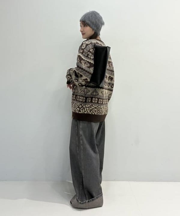 松本 佳菜子さんの「BEAMS WOMEN｜アンゴラ混 ビーニー」を使ったコーディネート