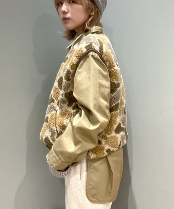 小原 もこさんの「BEAMS WOMEN｜ジャガード ボア プルオーバー」を使ったコーディネート