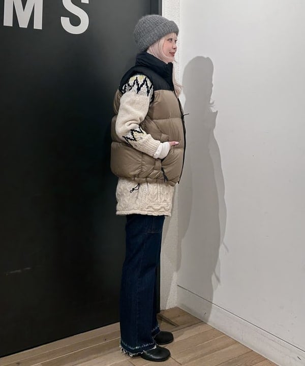 ando naoさんの「BEAMS WOMEN｜【別注】cableami / モヘヤ ワッチキャップ」を使ったコーディネート