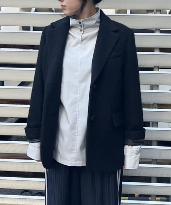 晶さんの「BEAMS WOMEN｜RBS / ベルトカフス ハイネック ブラウス」を使ったコーディネート