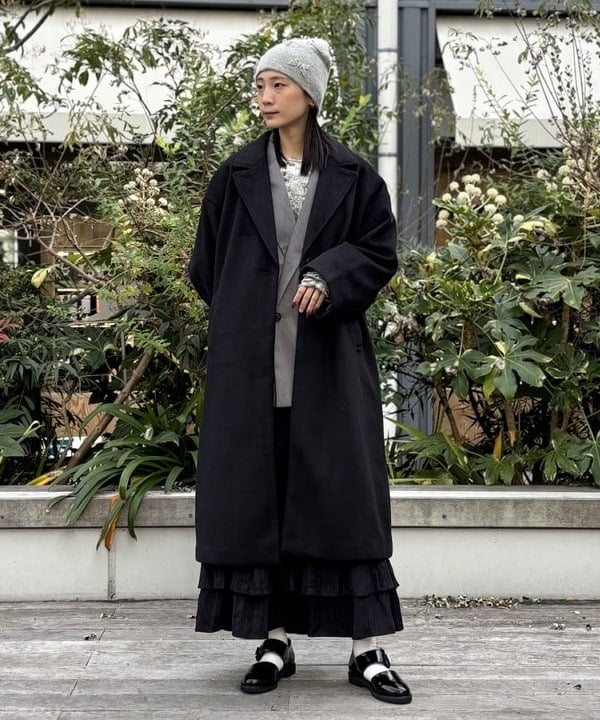 冬小物を取り入れたスタイリング