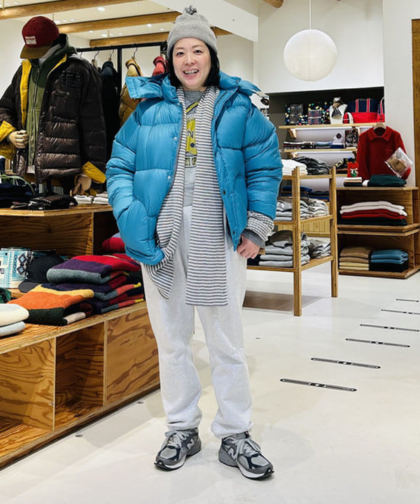 冬小物を取り入れたスタイリング