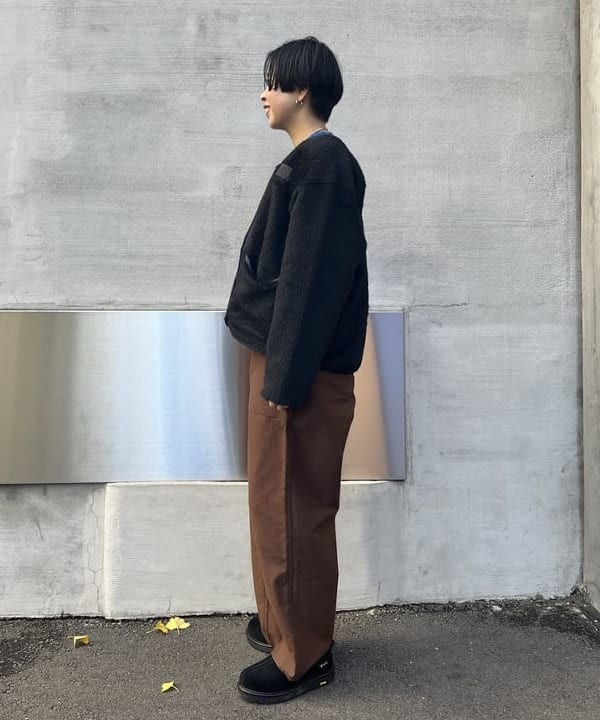 ミナミマリコさんの「BEAMS WOMEN｜【別注】Nor&rsquo;Easterly / シェットランド シャギー クルーネック 25FW」を使ったコーディネート