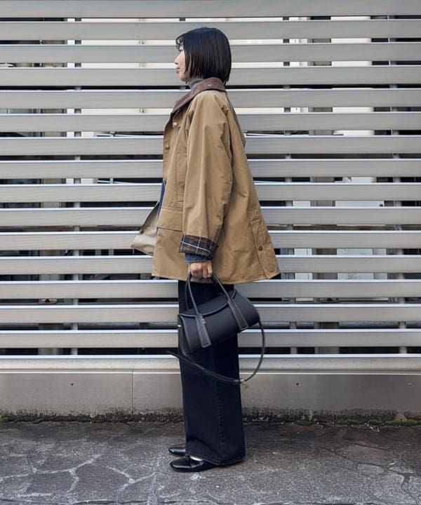 Kanaeさんの「BEAMS WOMEN｜【別注】Barbour / BEDALE ジャケット」を使ったコーディネート