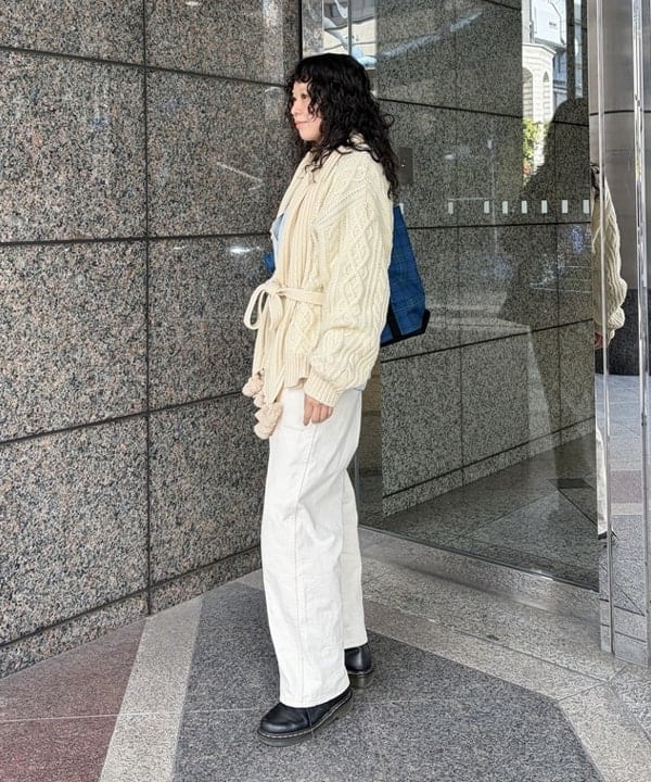 ばるたんさんの「BEAMS WOMEN｜タッセル リブ マフラー」を使ったコーディネート