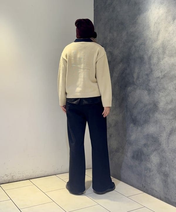 福田 まみさんの「BEAMS WOMEN｜【別注】Champion / ニット カーディガン」を使ったコーディネート