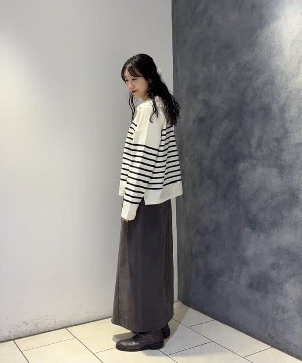 SAEさんの「BEAMS WOMEN｜ORCIVAL / ボートネック プルオーバー」を使ったコーディネート