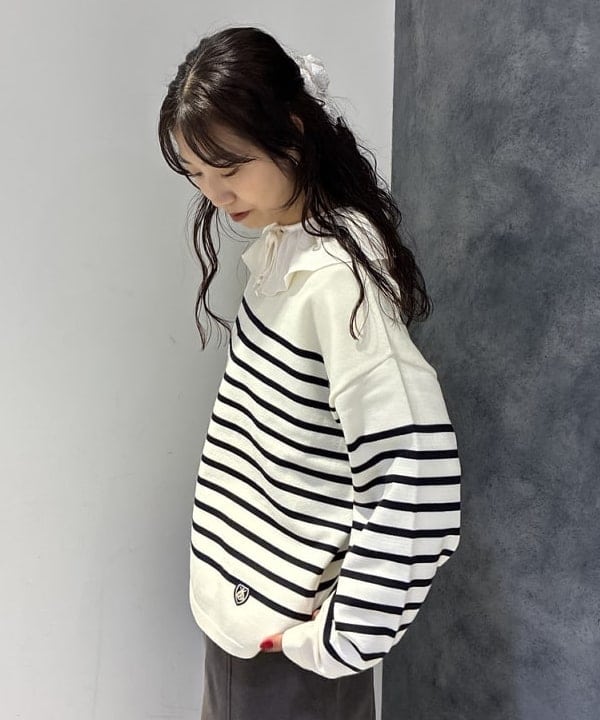 SAEさんの「BEAMS WOMEN｜ORCIVAL / ボートネック プルオーバー」を使ったコーディネート