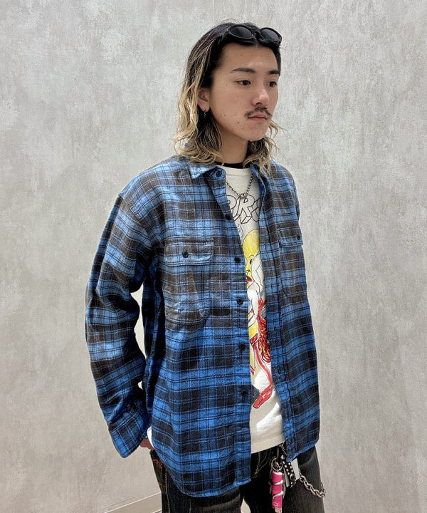 Ryohei Takataさんの「BEAMS WOMEN｜ワイドフィット フェード チェックシャツ」を使ったコーディネート