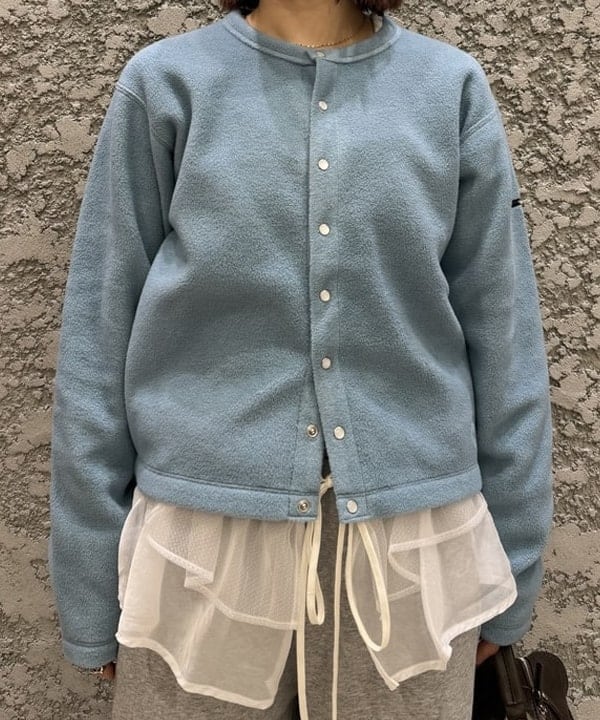 シロヤマさんの「BEAMS WOMEN｜ORCIVAL / フリース クルーネック カーディガン」を使ったコーディネート