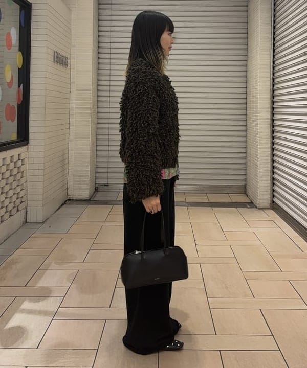 中平 あみさんの「BEAMS WOMEN｜ミックス ループ編み ニット ジャケット」を使ったコーディネート