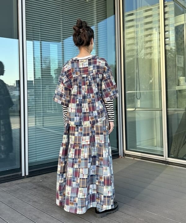 清水 彩乃さんの「BEAMS WOMEN｜BEAMS BOY / フライス 1cm ボーダー」を使ったコーディネート