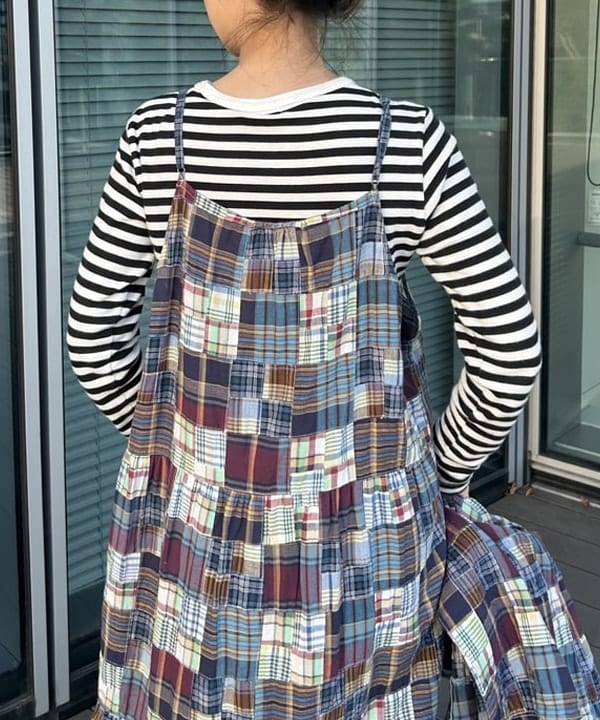 清水 彩乃さんの「BEAMS WOMEN｜BEAMS BOY / フライス 1cm ボーダー」を使ったコーディネート