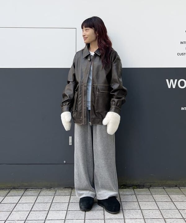 【値下げ】BeamsGolf スウェットあったかボア L・M セット　グレー GRDM-HS-T-2.jpg