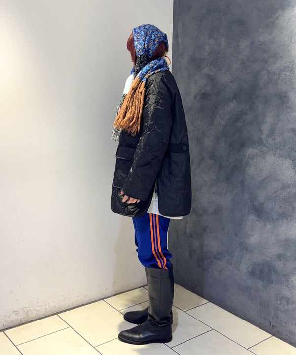 あすかさんの「BEAMS WOMEN｜キルティング ノーカラー ブルゾン」を使ったコーディネート