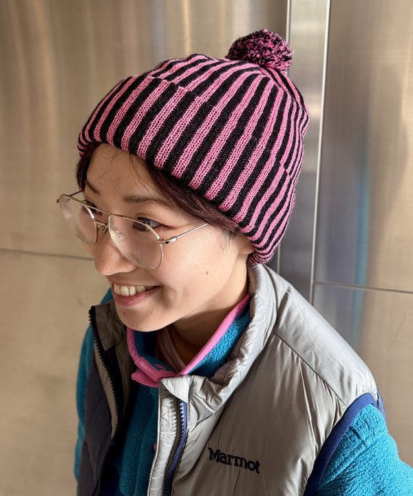 みりさんの「【別注】INFIELDER DESIGN / STRIPE PON CAP」を使ったコーディネート