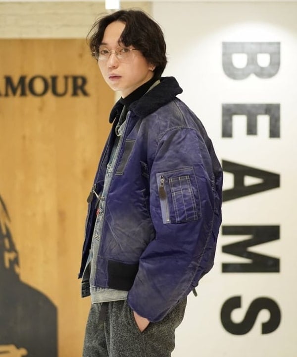 SUDOさんの「BEAMS WOMEN｜ワイドショートフィット B-15タイプ フライトジャケット」を使ったコーディネート