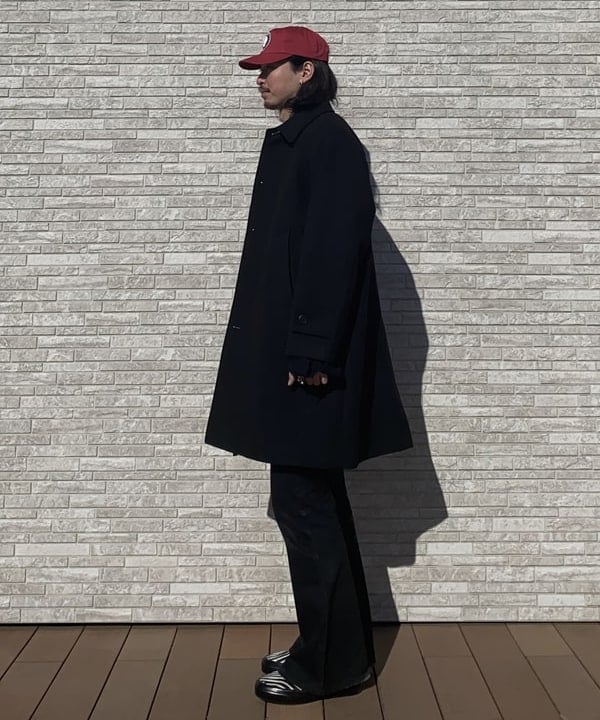 植木 竜也さんの「BEAMS WOMEN｜ワイドフィット フリース ステンカラーコート」を使ったコーディネート