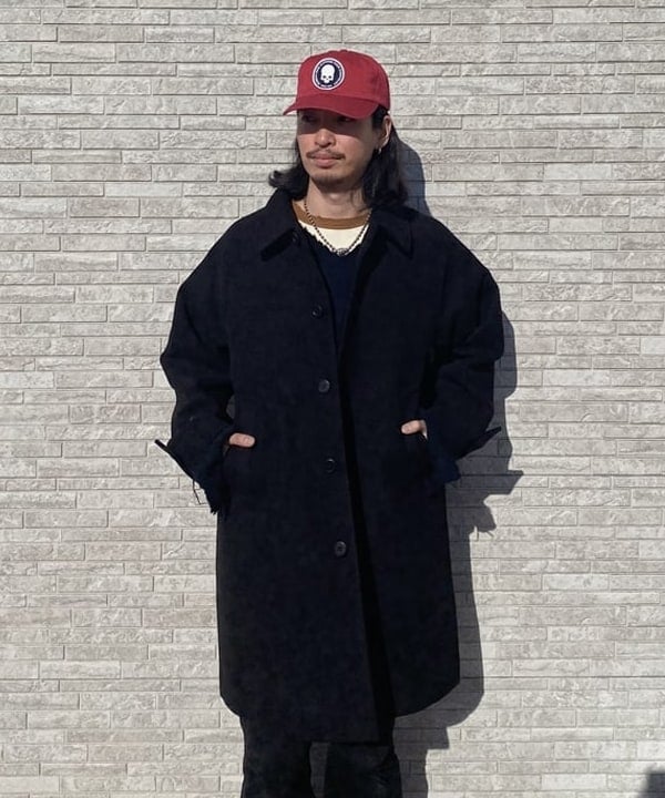 植木 竜也さんの「BEAMS WOMEN｜ワイドフィット フリース ステンカラーコート」を使ったコーディネート