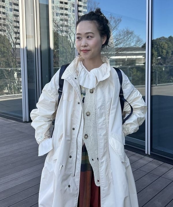 清水 彩乃さんの「BEAMS WOMEN｜ソロテックス M-65 パーカ」を使ったコーディネート