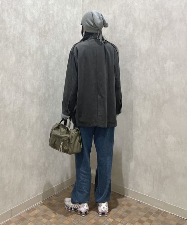 加歩さんの「BEAMS WOMEN｜フェイク スエード ハーフ コート」を使ったコーディネート