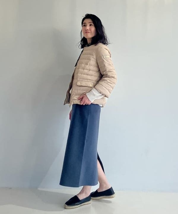 松元 晴佳さんの「BEAMS WOMEN｜シンプル タイト ニットスカート .M」を使ったコーディネート