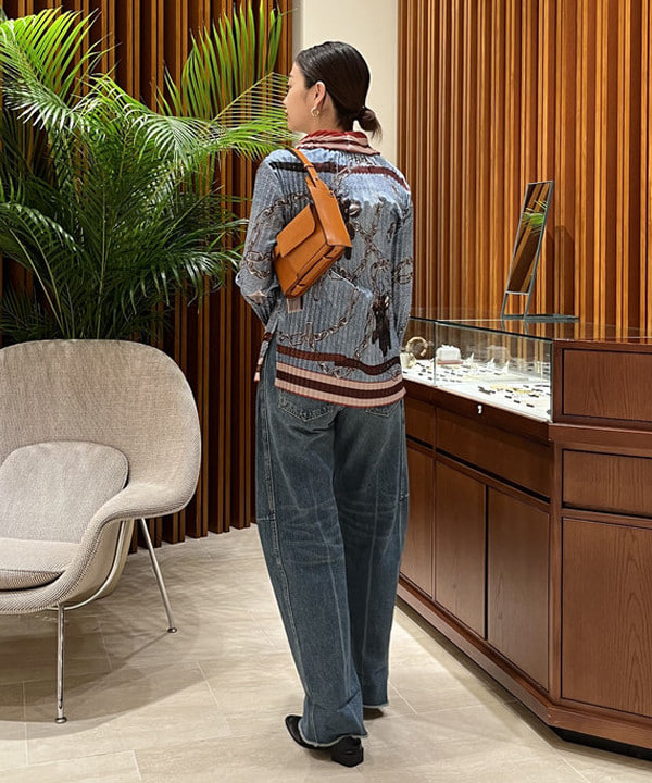 Yumenoさんの「BEAMS WOMEN｜B SIDES / RELAXED CUFFED LASSO デニムパンツ VISTA BLUE」を使ったコーディネート