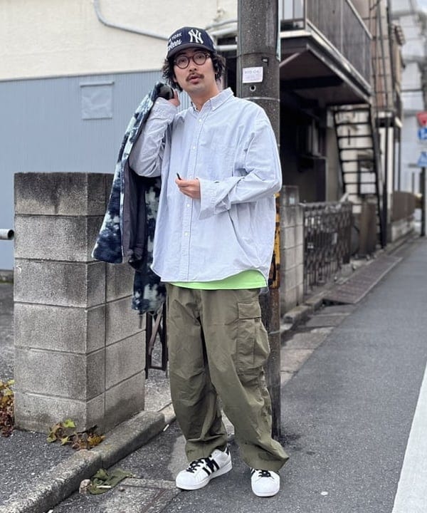 BAKU(東江 漠)さんの「BEAMS WOMEN｜リラックスフィット ボア ブルゾン」を使ったコーディネート