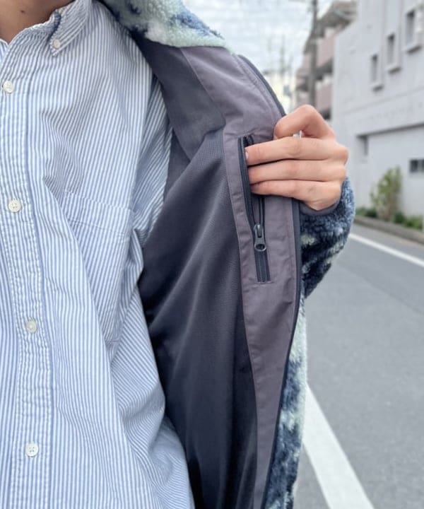 BAKU(東江 漠)さんの「BEAMS WOMEN｜リラックスフィット ボア ブルゾン」を使ったコーディネート