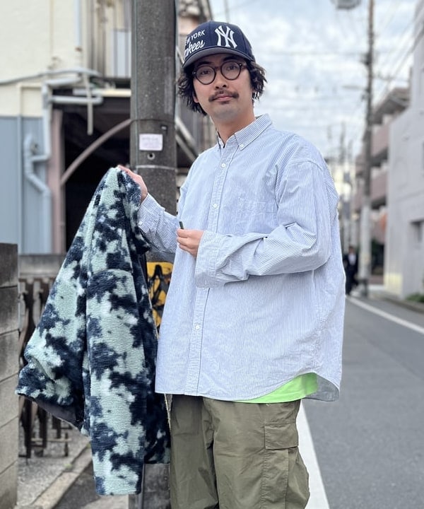 BAKU(東江 漠)さんの「BEAMS WOMEN｜リラックスフィット ボア ブルゾン」を使ったコーディネート