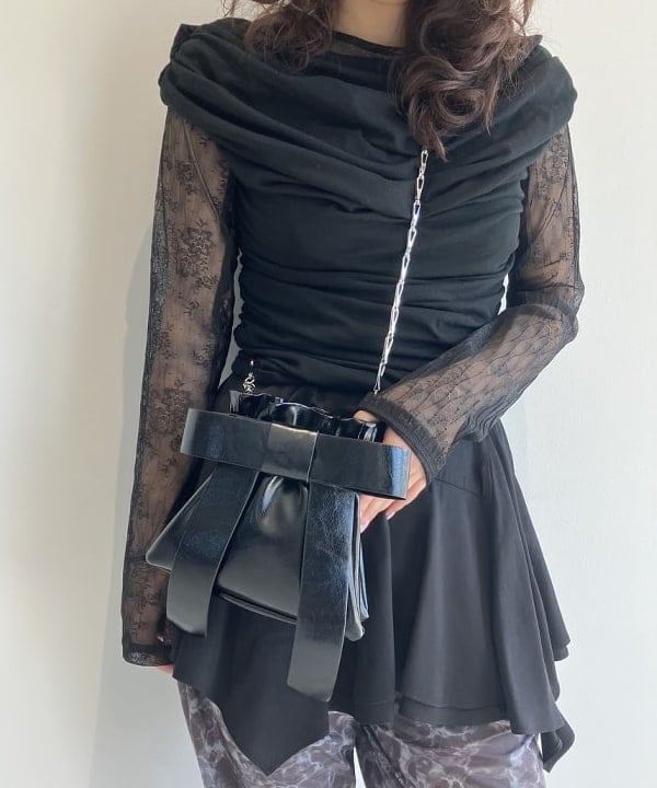 渡邊 舞さんの「BEAMS WOMEN｜リボン チェーン バッグ」を使ったコーディネート