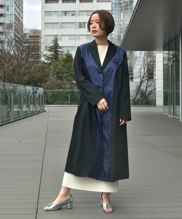 (Ray BEAMS) コート/ リバース レイ ロング RBS チェスター ビームス /