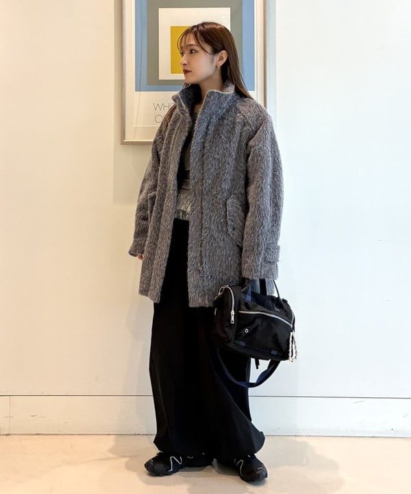 松本 佳菜子さんの「BEAMS WOMEN｜クロップド クルーネック カーディガン」を使ったコーディネート