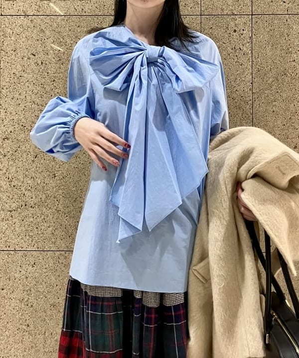 むりょさんの「BEAMS WOMEN｜シャギー ダブル ハーフ コート」を使ったコーディネート