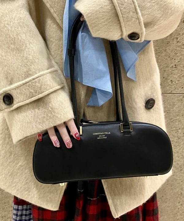 むりょさんの「BEAMS WOMEN｜シャギー ダブル ハーフ コート」を使ったコーディネート