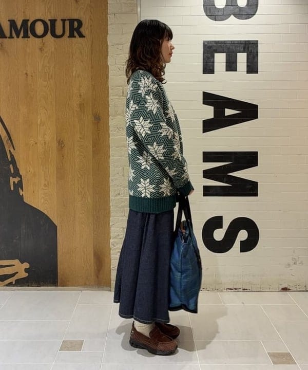 キラリさんの「BEAMS WOMEN｜BEAMS BOY / デニム 5ポケット マキシスカート」を使ったコーディネート