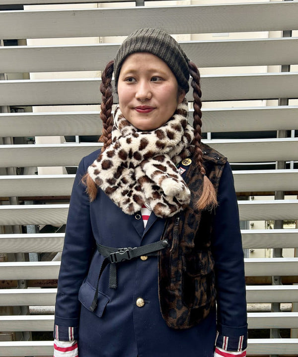 Kyooka Sayakaさんの「BEAMS WOMEN｜フェイクファー ティペット」を使ったコーディネート