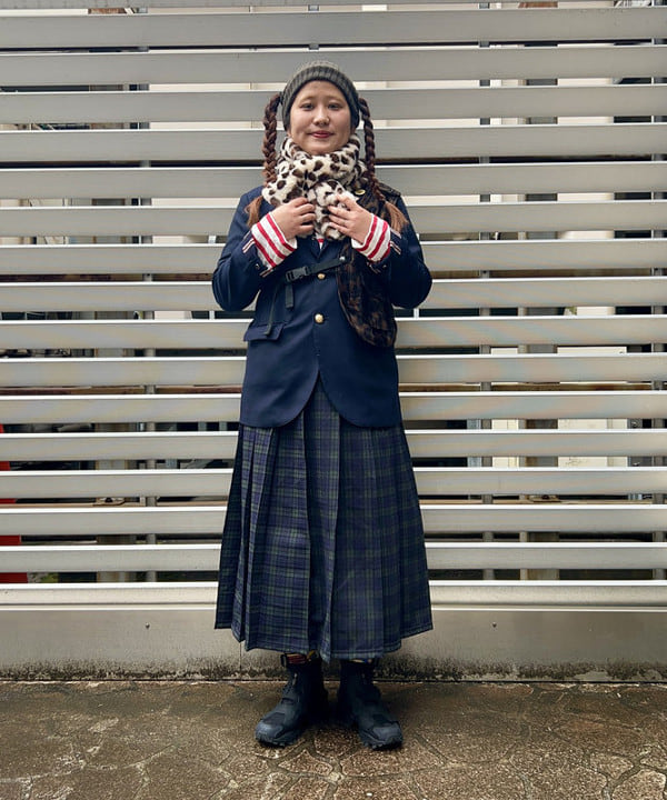 Kyooka Sayakaさんの「BEAMS WOMEN｜フェイクファー ティペット」を使ったコーディネート