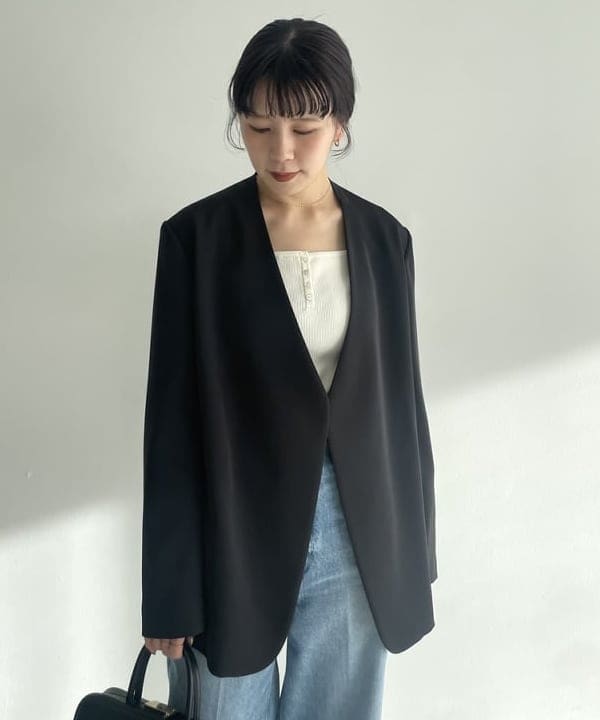 SAKAIさんの「BEAMS WOMEN｜【別注】upper hights / THE SISTER デニムパンツ BRUME」を使ったコーディネート