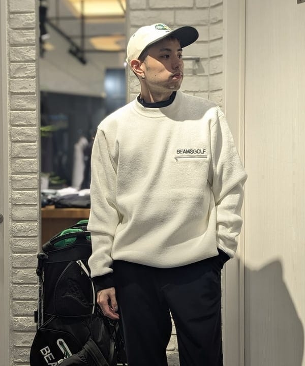 ⭐︎新品未使用ビームス ゴルフ モックネックボタンキルティング 冬ゴルフ必須 ビームス ゴルフ 松坂屋名古屋店（1155124） スタイリング