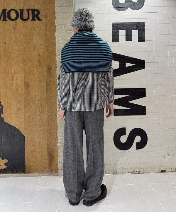マツミヤさんの「BEAMS WOMEN｜フランネル ワイド スラックス」を使ったコーディネート
