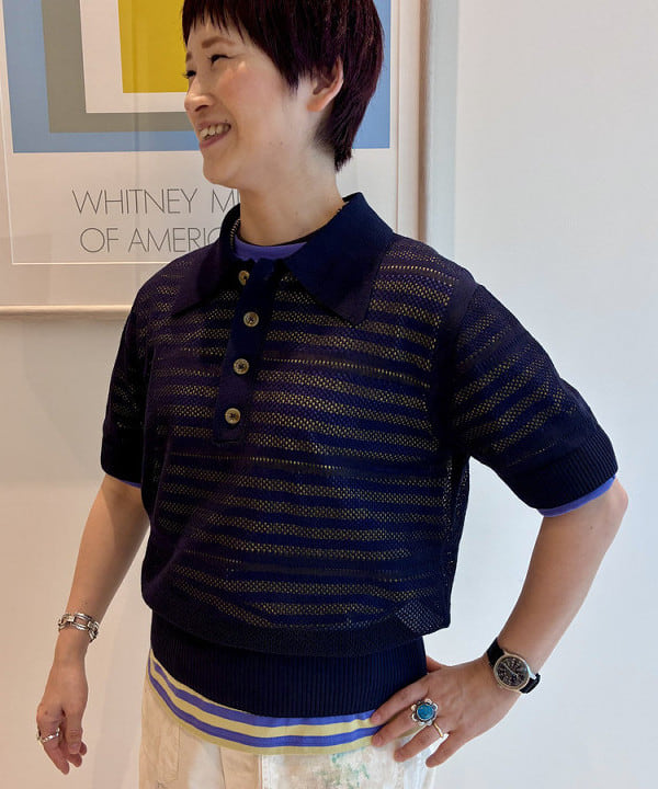 木村 梨香さんの「BEAMS WOMEN｜ボーダー バインダー ショートスリーブ Tシャツ」を使ったコーディネート