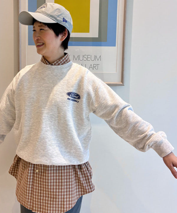 木村 梨香さんの「BEAMS WOMEN｜ボーイ チェック ビッグ ボタンダウン シャツ」を使ったコーディネート