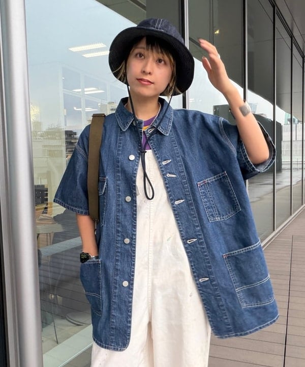 Heg.さんの「BEAMS WOMEN｜【別注】L.L.Bean / Deep Bottom Leather Handle Zip Tote Mini」を使ったコーディネート