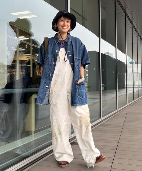 Heg.さんの「BEAMS WOMEN｜【別注】L.L.Bean / Deep Bottom Leather Handle Zip Tote Mini」を使ったコーディネート