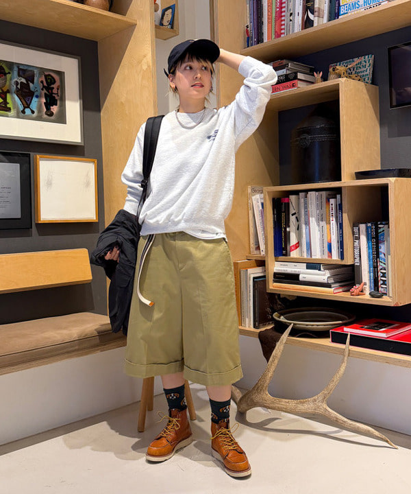 Heg.さんの「BEAMS WOMEN｜【別注】NEW ERA / BBロゴ 920 キャップ」を使ったコーディネート