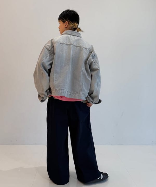 Heg.さんの「BEAMS WOMEN｜ワイドショート ダメージ デニム ジャケット」を使ったコーディネート