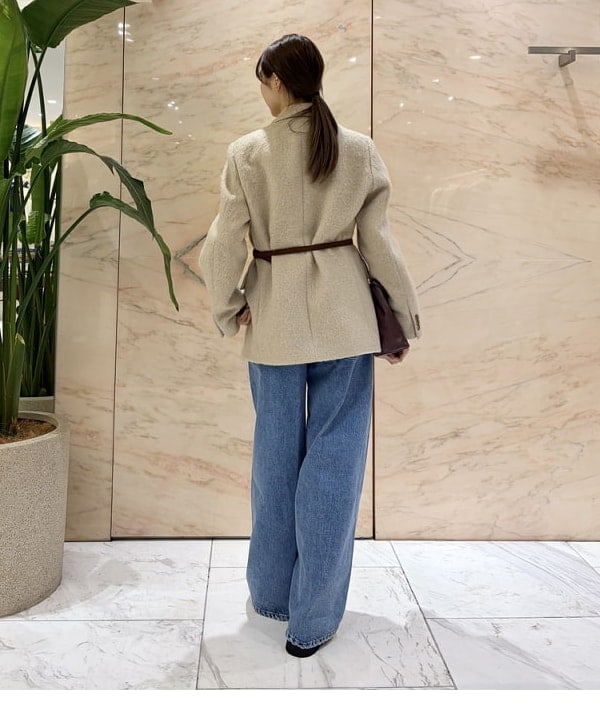 茂野 真楓さんの「BEAMS WOMEN｜モヘヤループ シャギー ジャケット」を使ったコーディネート